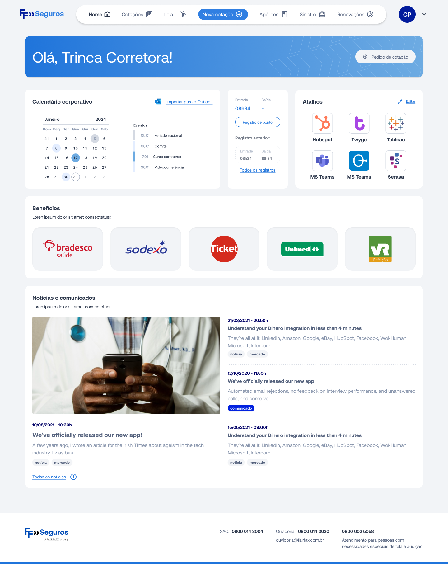 Fairfax — home do corretor