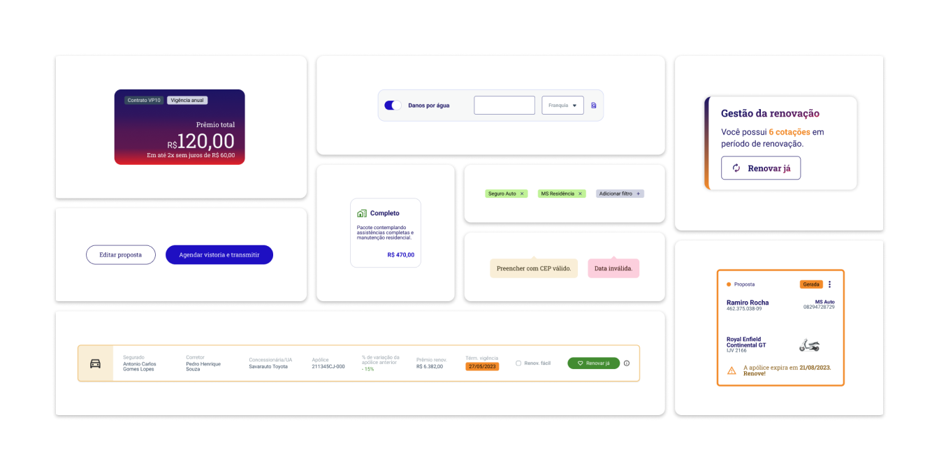 MS Design System — componentes